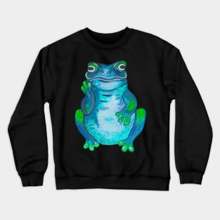 Big blue tropical frog Crewneck Sweatshirt